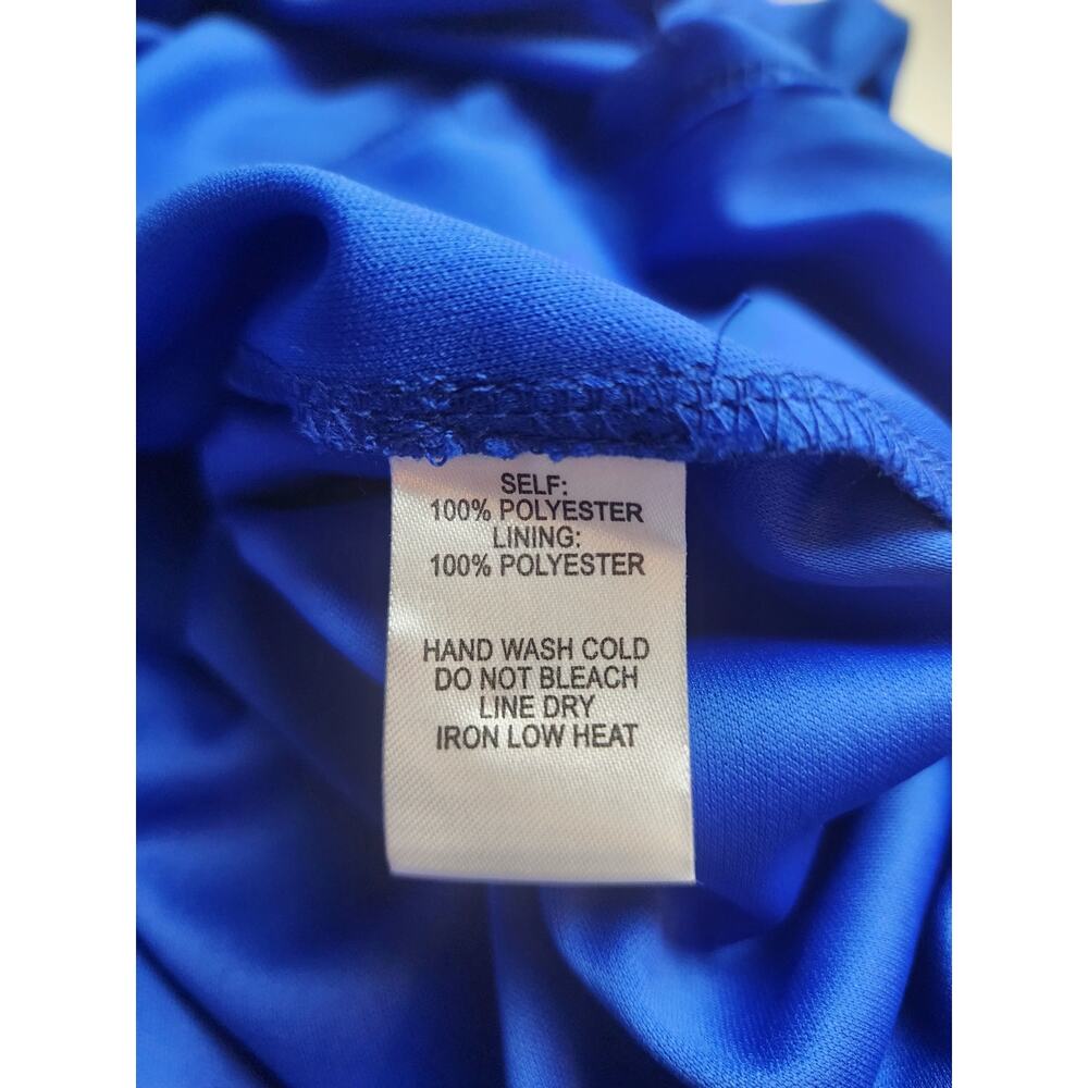 Lulus Dress Womens S Divine Dahlia Royal Blue Midi prom wedding formal cocktail - Picture 12 of 13